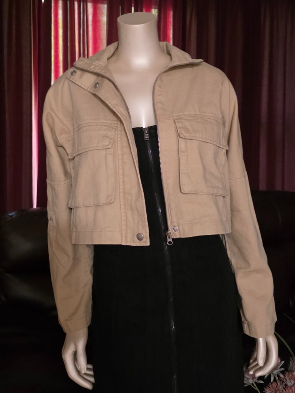 WILD FABLE -Crop Beige Jacket